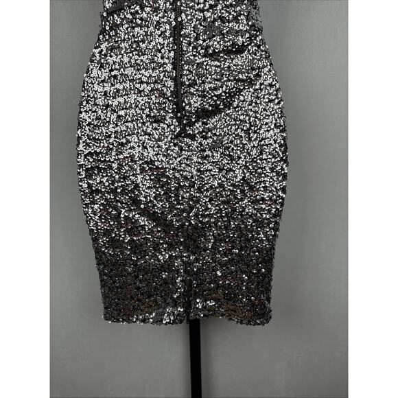 NEW Mark Wong Nark Sequin Bodycon Mini Dress Women Small Party Night Out Festive - Picture 7 of 11